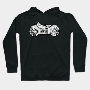 R37 Bike White Sketch Art Hoodie